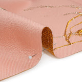 Metallic Silver, Gold and Pink Fanciful Floral Luxury Brocade