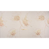 Metallic Rose Gold, Pale Gold and White Fanciful Floral Luxury Brocade