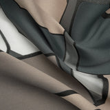 Taupe, Charcoal and Black Abstract Luxury Burnout Brocade