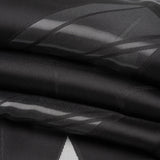 Black Abstract Luxury Burnout Brocade