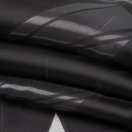 Black Abstract Luxury Burnout Brocade