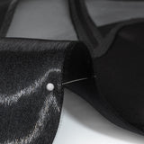 Black Abstract Luxury Burnout Brocade