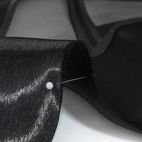 Black Abstract Luxury Burnout Brocade