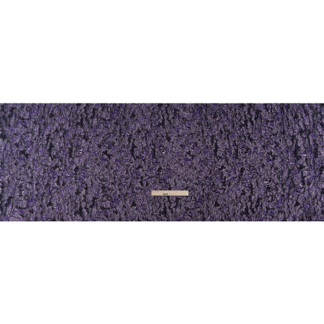 Metallic Purple and Black Abstract Luxury Brocade