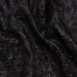 Metallic Black Abstract Luxury Brocade