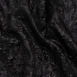 Metallic Black Abstract Luxury Brocade