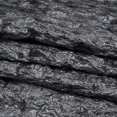 Metallic Silver and Gray Abstract Luxury Brocade
