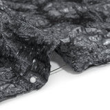 Metallic Silver and Gray Abstract Luxury Brocade