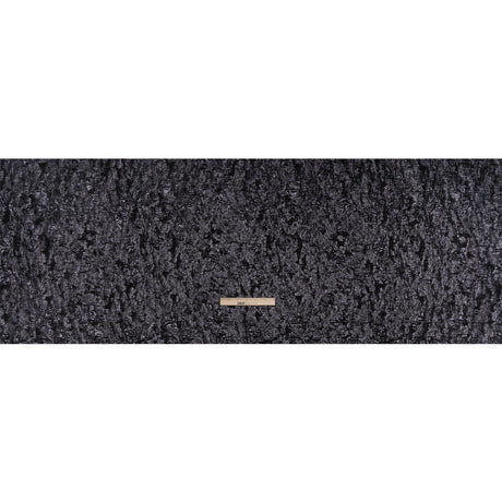 Metallic Gunmetal and Black Abstract Luxury Brocade