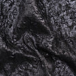 Metallic Gunmetal and Black Abstract Luxury Brocade