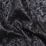 Metallic Gunmetal and Black Abstract Luxury Brocade