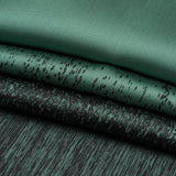 Sea Green and Metallic Black Striated Luxury Brocade