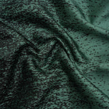 Sea Green and Metallic Black Striated Luxury Brocade