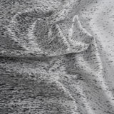 Silver and Metallic Black Striated Luxury Brocade