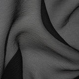 Black Bubbly Crinkled Organza Brocade