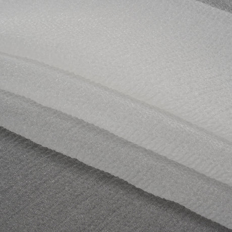White Bubbly Crinkled Organza Brocade