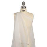 White Bubbly Crinkled Organza Brocade
