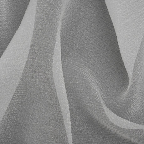 White Bubbly Crinkled Organza Brocade