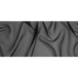 Shimmering Black Bubbly Crinkled Organza Brocade