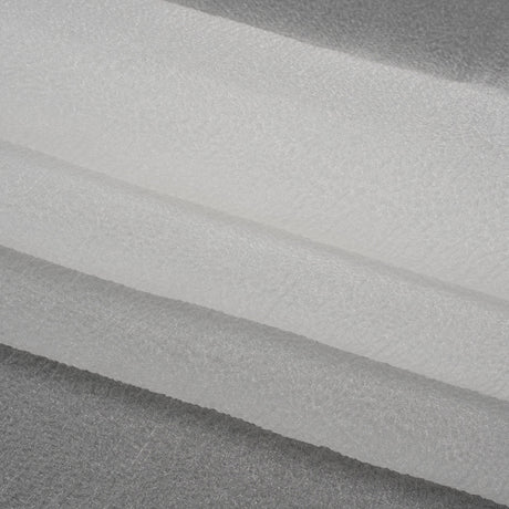 Shimmering White Bubbly Crinkled Organza Brocade