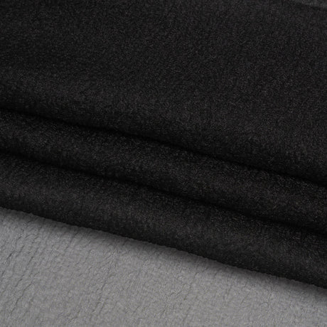 Black Iridescent Shimmer Bubbly Crinkled Organza Brocade