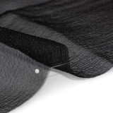 Black Iridescent Shimmer Bubbly Crinkled Organza Brocade