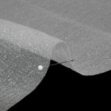 White Iridescent Shimmer Bubbly Crinkled Organza Brocade