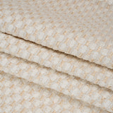 Pearl and White Luminous Checks Upholstery Boucle