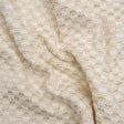 Pearl and White Luminous Checks Upholstery Boucle