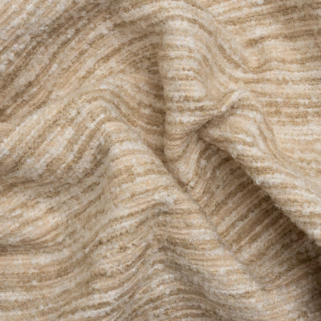 Mineral Ribbed Striated Upholstery Boucle