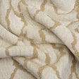 Sandstone Abstract Lines Chenille and Boucle Upholstery Jacquard