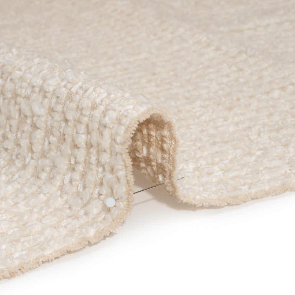 Snow Striped Upholstery Boucle Woven