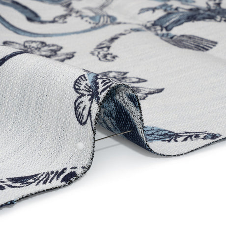 Sapphire Exotic Pets and Flowers Upholstery Jacquard