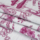 Tourmaline Exotic Pets and Flowers Upholstery Jacquard