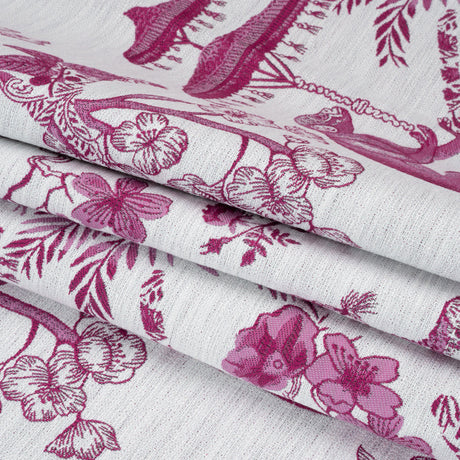 Tourmaline Exotic Pets and Flowers Upholstery Jacquard