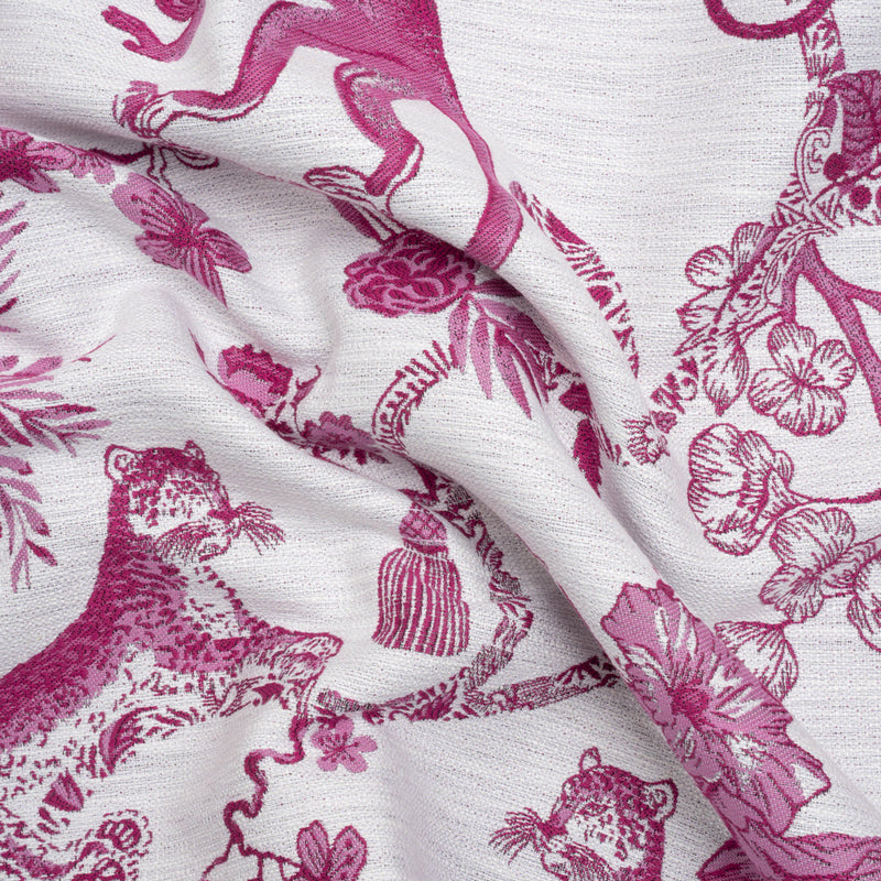Tourmaline Exotic Pets and Flowers Upholstery Jacquard