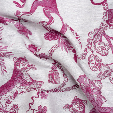 Tourmaline Exotic Pets and Flowers Upholstery Jacquard