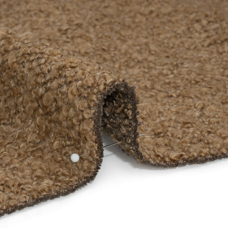 Fawn Fluffy Upholstery Boucle