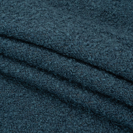 Indigo Fluffy Upholstery Boucle