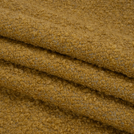 Mustard Fluffy Upholstery Boucle