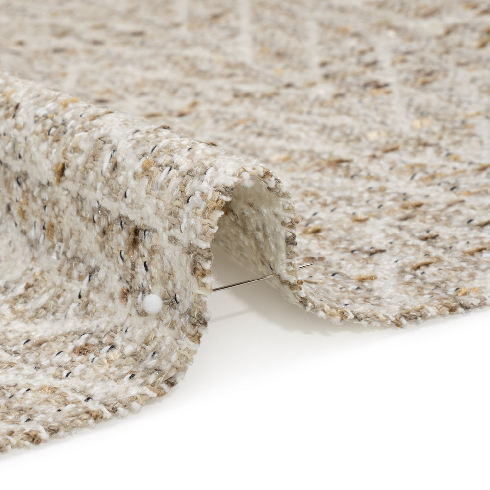 Mineral Subtle Zig Zags Boucle and Chenille Upholstery Woven