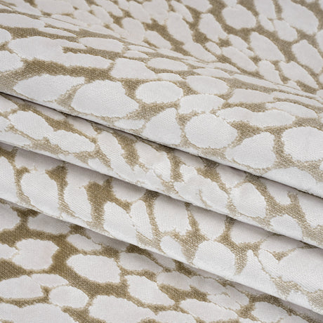 Sandstone Animal Spots Textured Chenille Jacquard