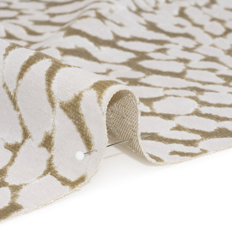 Sandstone Animal Spots Textured Chenille Jacquard