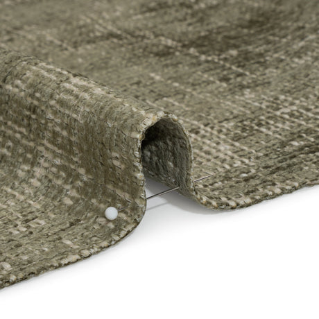 Herbaceous Distressed Look Chenille Upholstery Woven