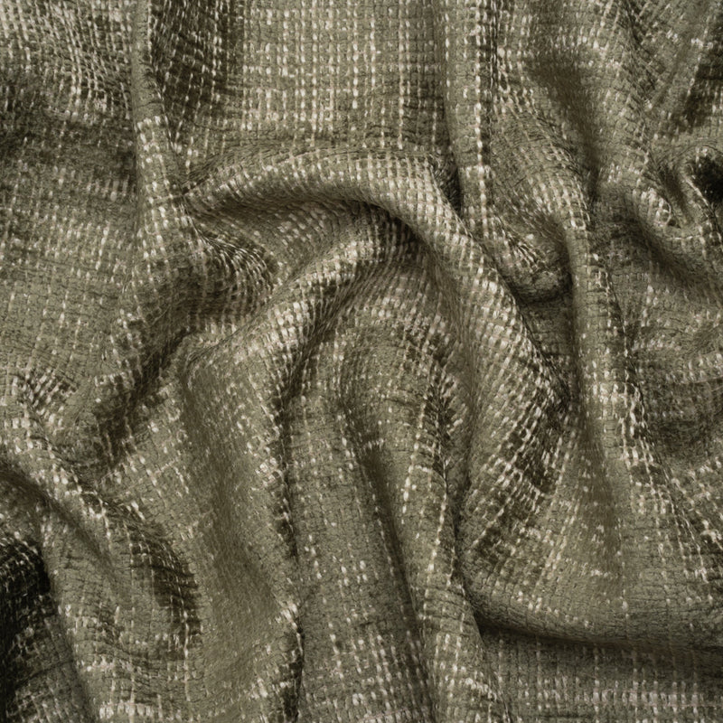 Herbaceous Distressed Look Chenille Upholstery Woven