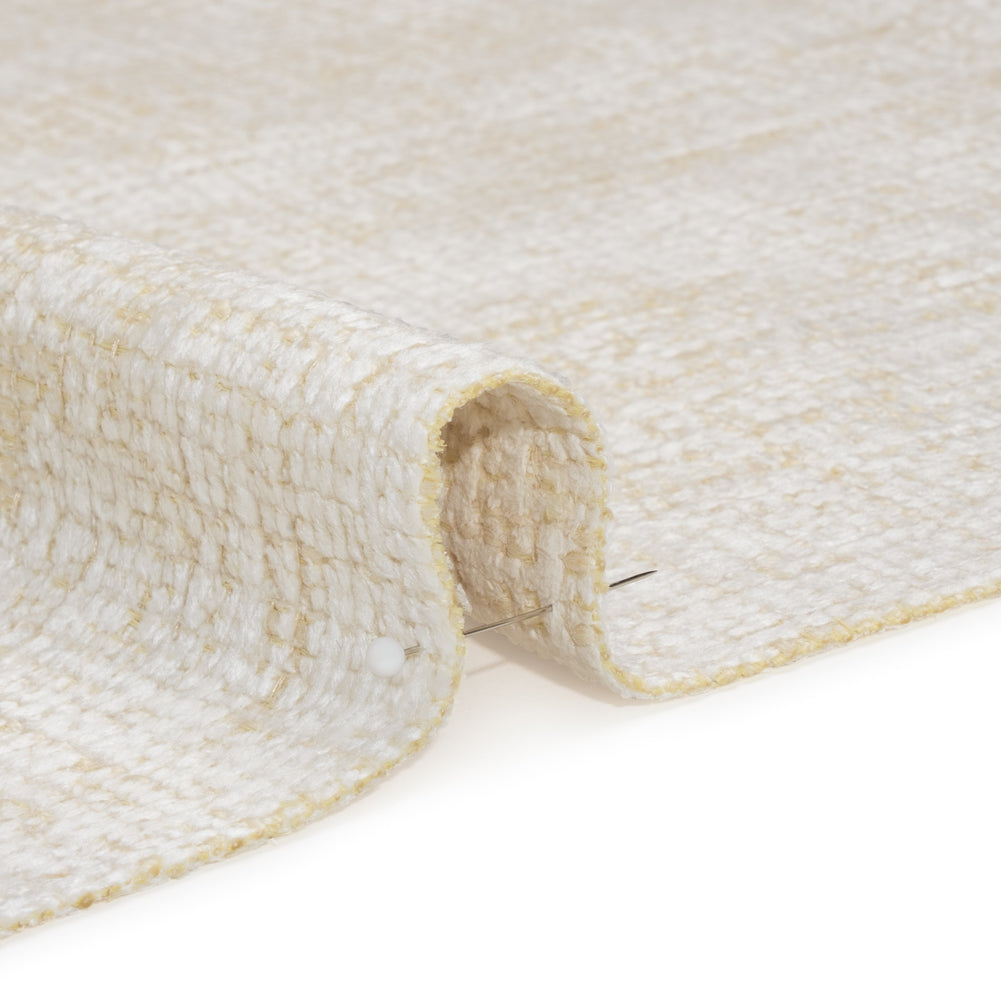 Snow Distressed Look Chenille Upholstery Woven