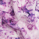 Purple and Ultramarine Marbled Medium Weight Linen Woven