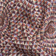 Plum, Forest and Orange Mind Bending Medallions Medium Weight Linen Woven