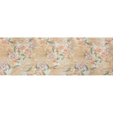 Tan, Rose, and Violet Lilies and Magnolias Medium Weight Linen Woven