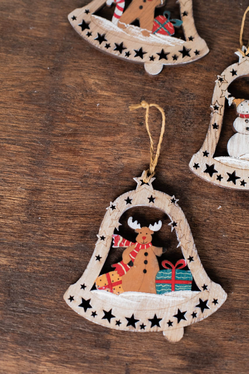 4" Plywood Bell Ornament